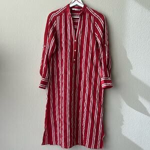 ZARA WOMEN Viscose Blend Shirt Dress, Size XS